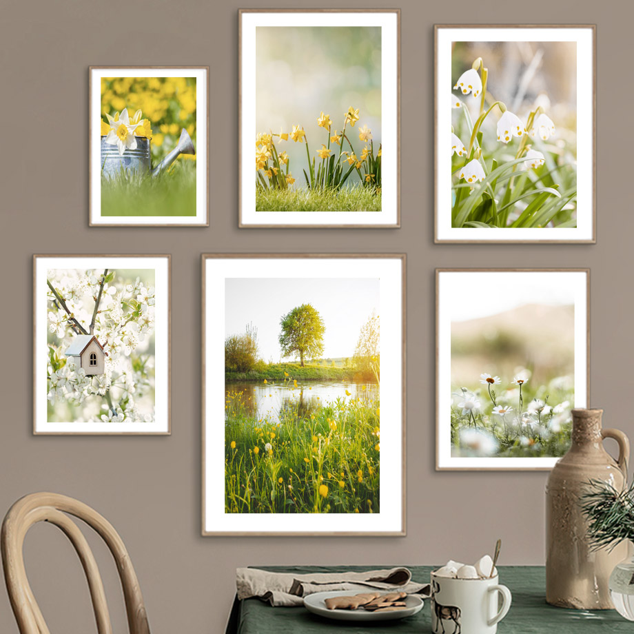 Resin Art Flower - Spring Scenery Flower Green Vegetation Posters