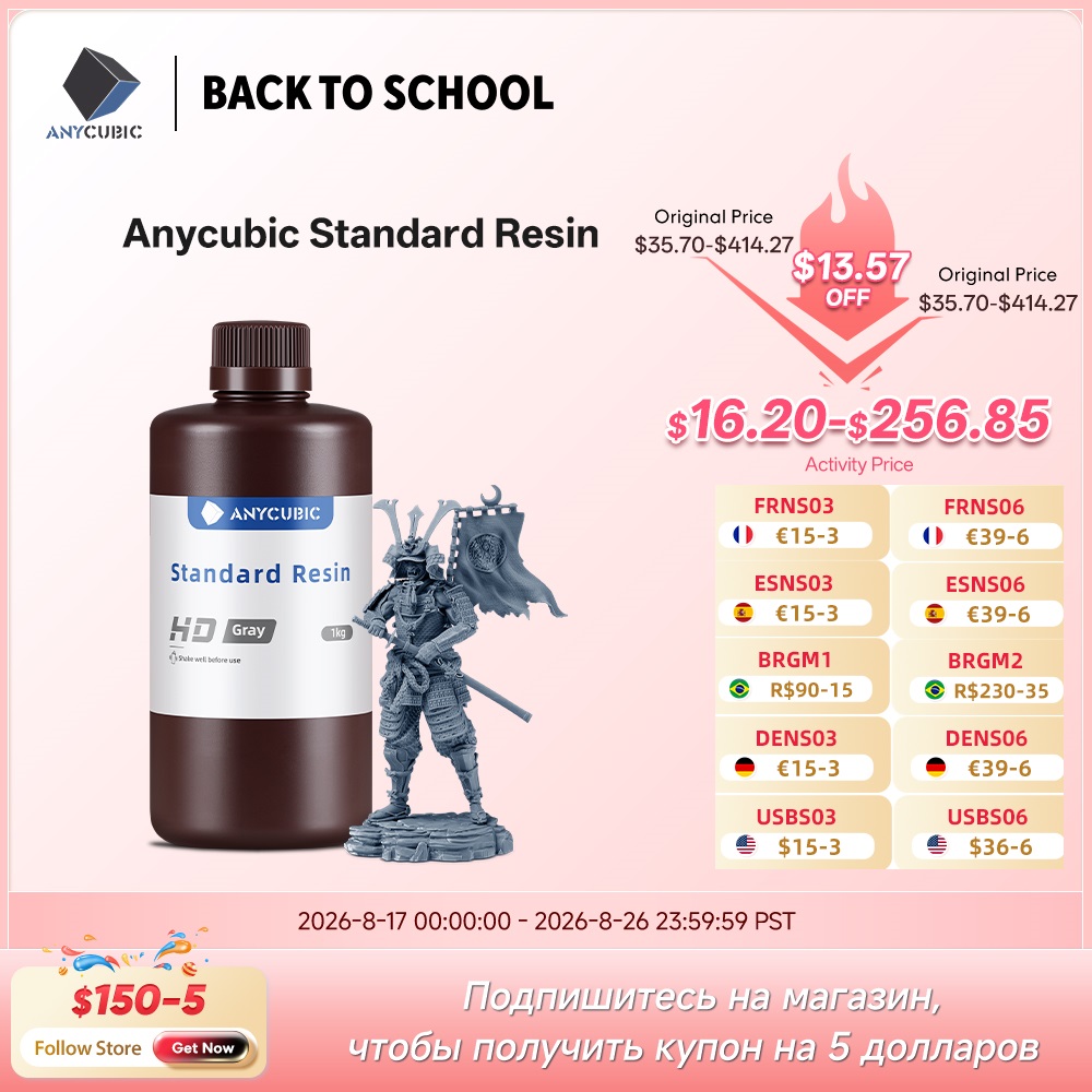 Resin Art Pro - ANYCUBIC UV Nhạy Cảm Nhựa Cao