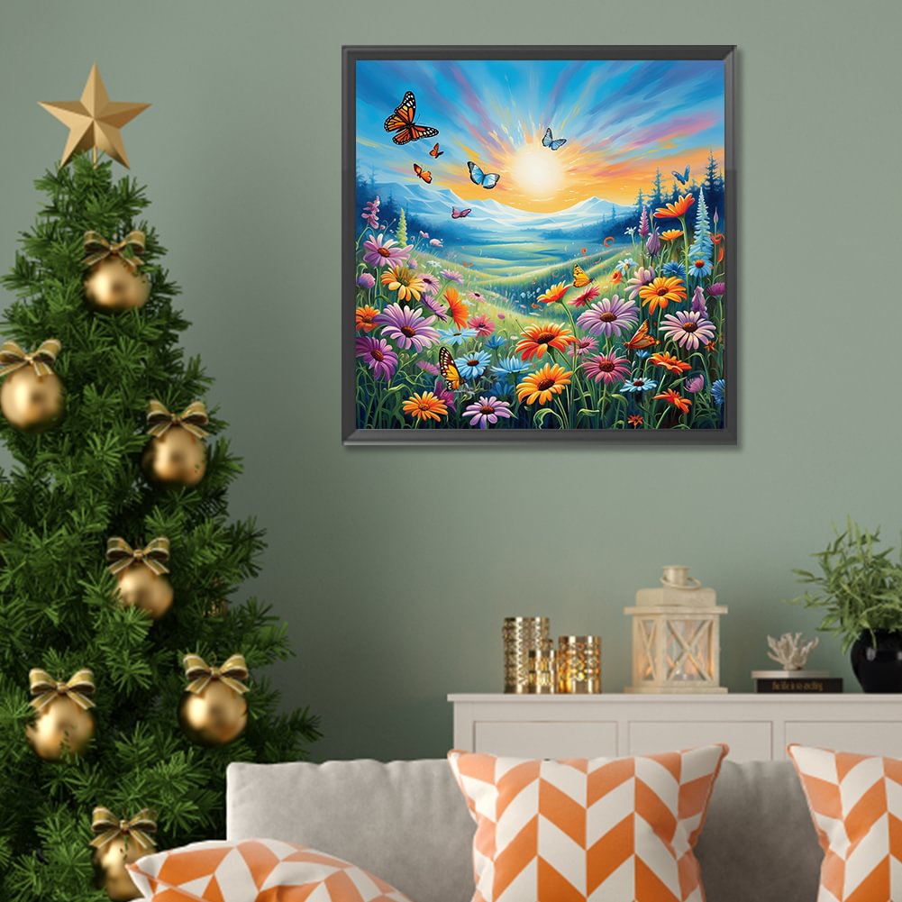 Resin Art Flower - Diamond Painting Family Cute Deer Flower