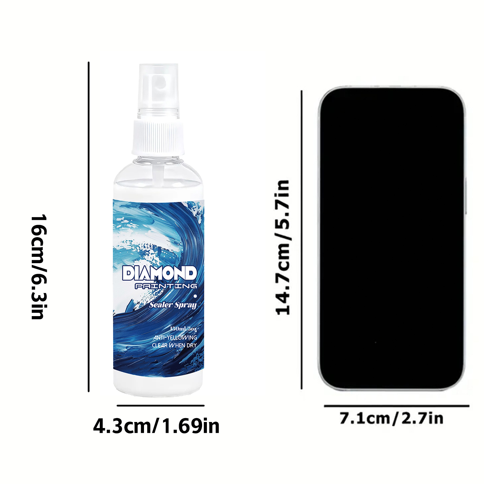 150ml Diamond Painting Sealant - đánh giá và giá Resin Art Canvas