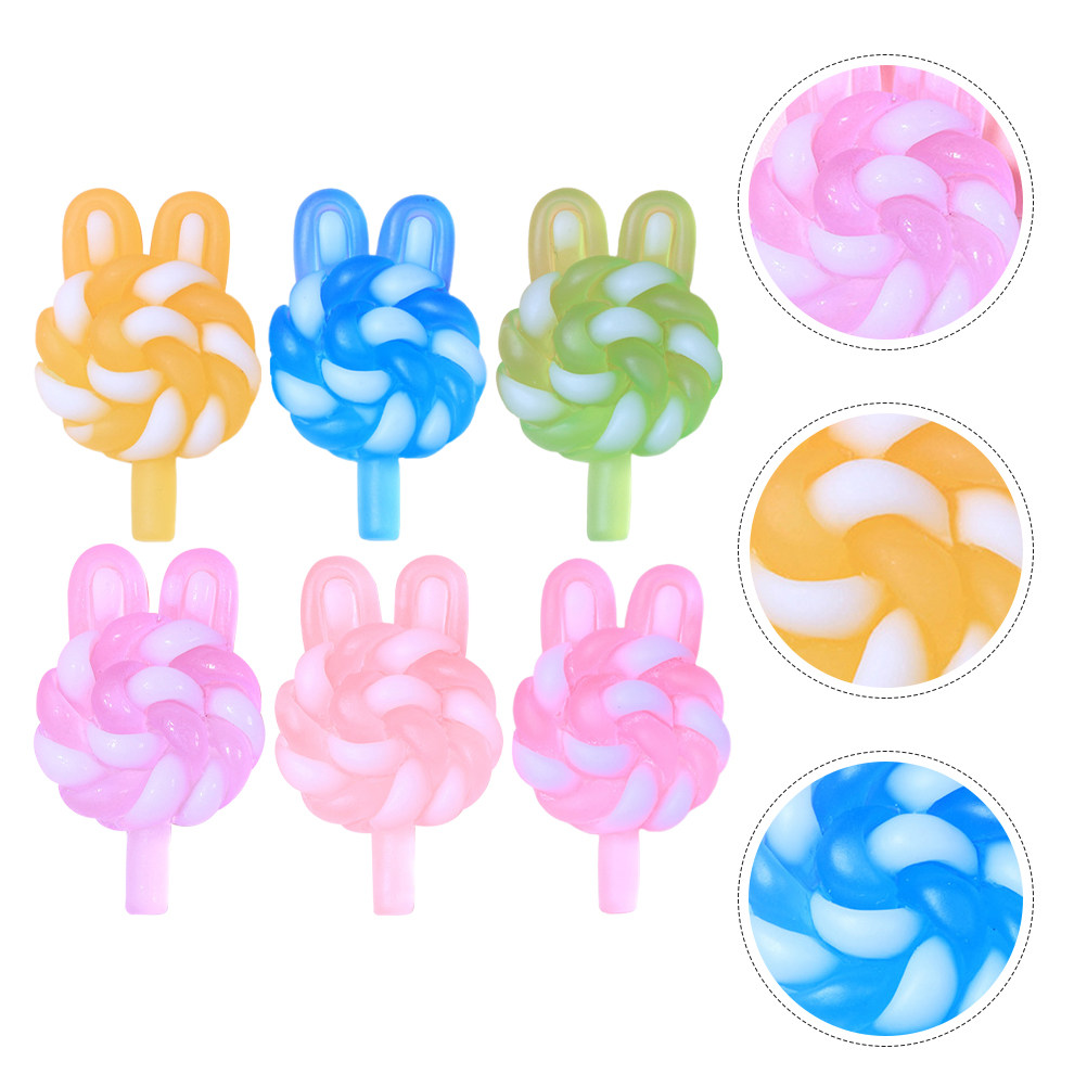 24Pcs Cute Cartoon Lollipop Ch - đánh giá và giá Resin Art Store