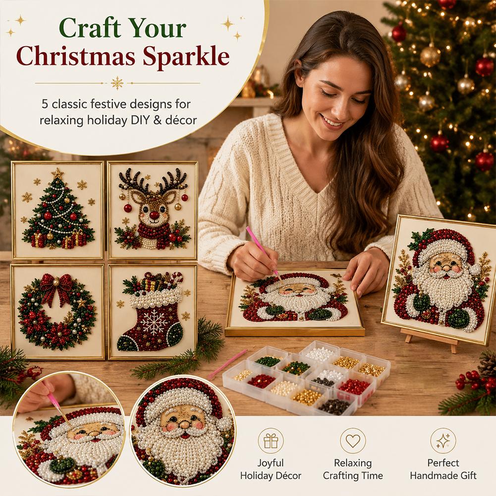 Christmas Santa Claus Pearl Ar - đánh giá và giá Resin Art Wall Decor