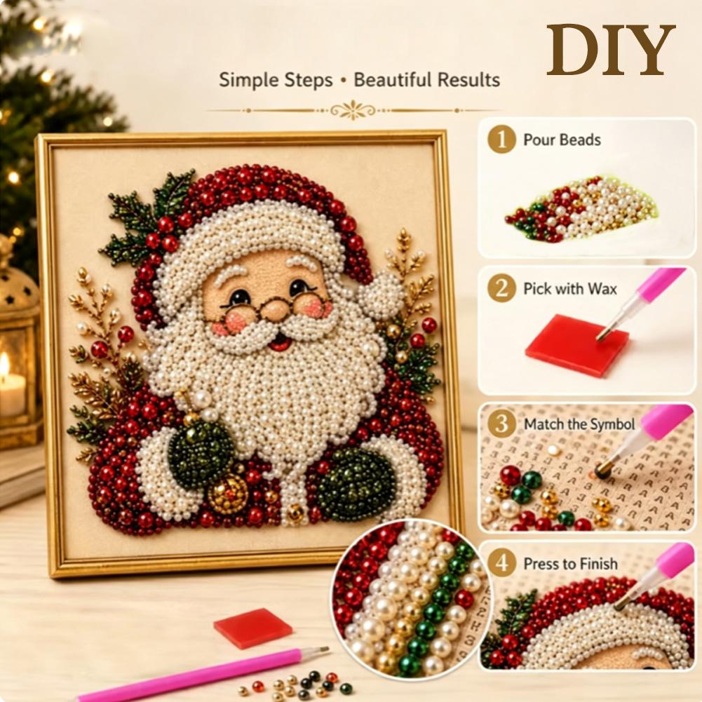 Christmas Santa Claus Pearl Ar - đánh giá và giá Resin Art Wall Decor