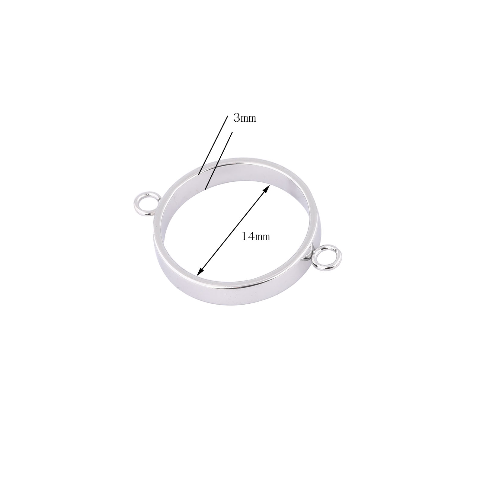10pcs Stainless Steel 14mm Ope - đánh giá và giá Resin Art Store