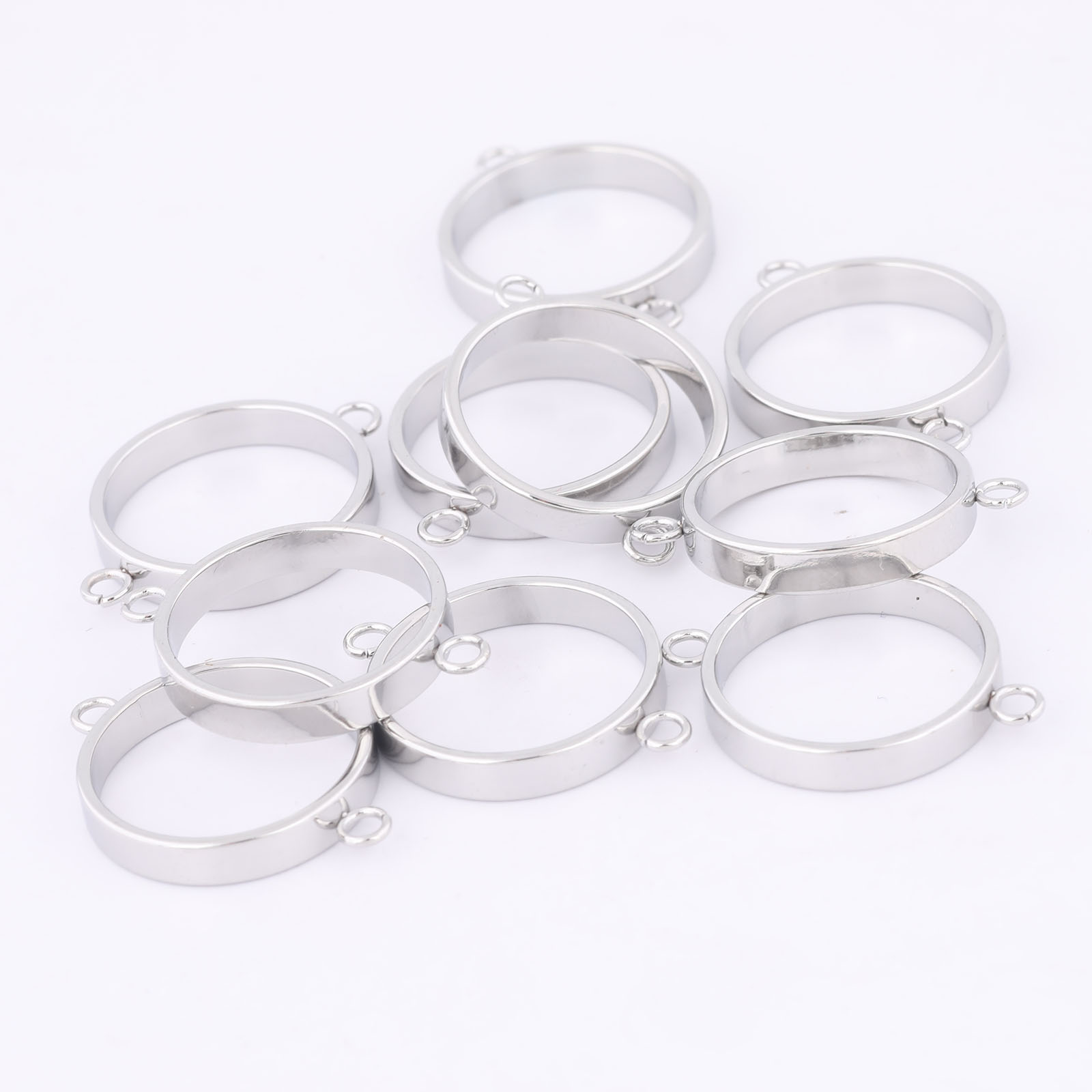 10pcs Stainless Steel 14mm Ope - đánh giá và giá Resin Art Store