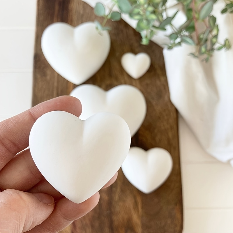 5pcs Heart-Shaped Gypsum Candl - đánh giá và giá Resin Art Heart