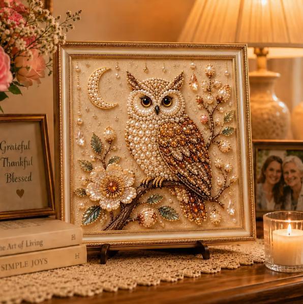 Owl Diamond Pearl Art DIY Pain - đánh giá và giá Resin Art With Flowers