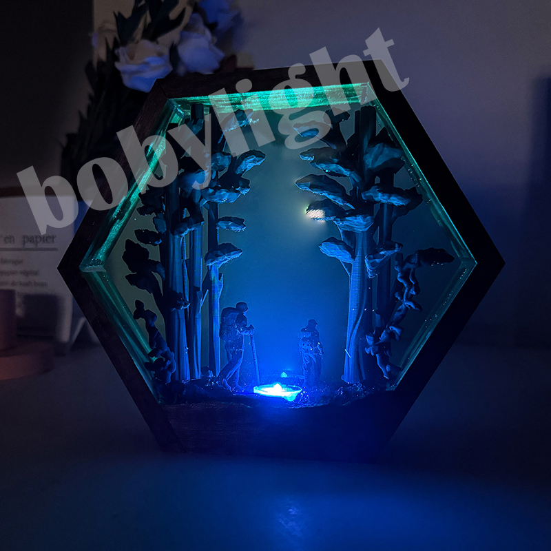 Hiker Figure Table Resin Lamp  - đánh giá và giá Resin Artist