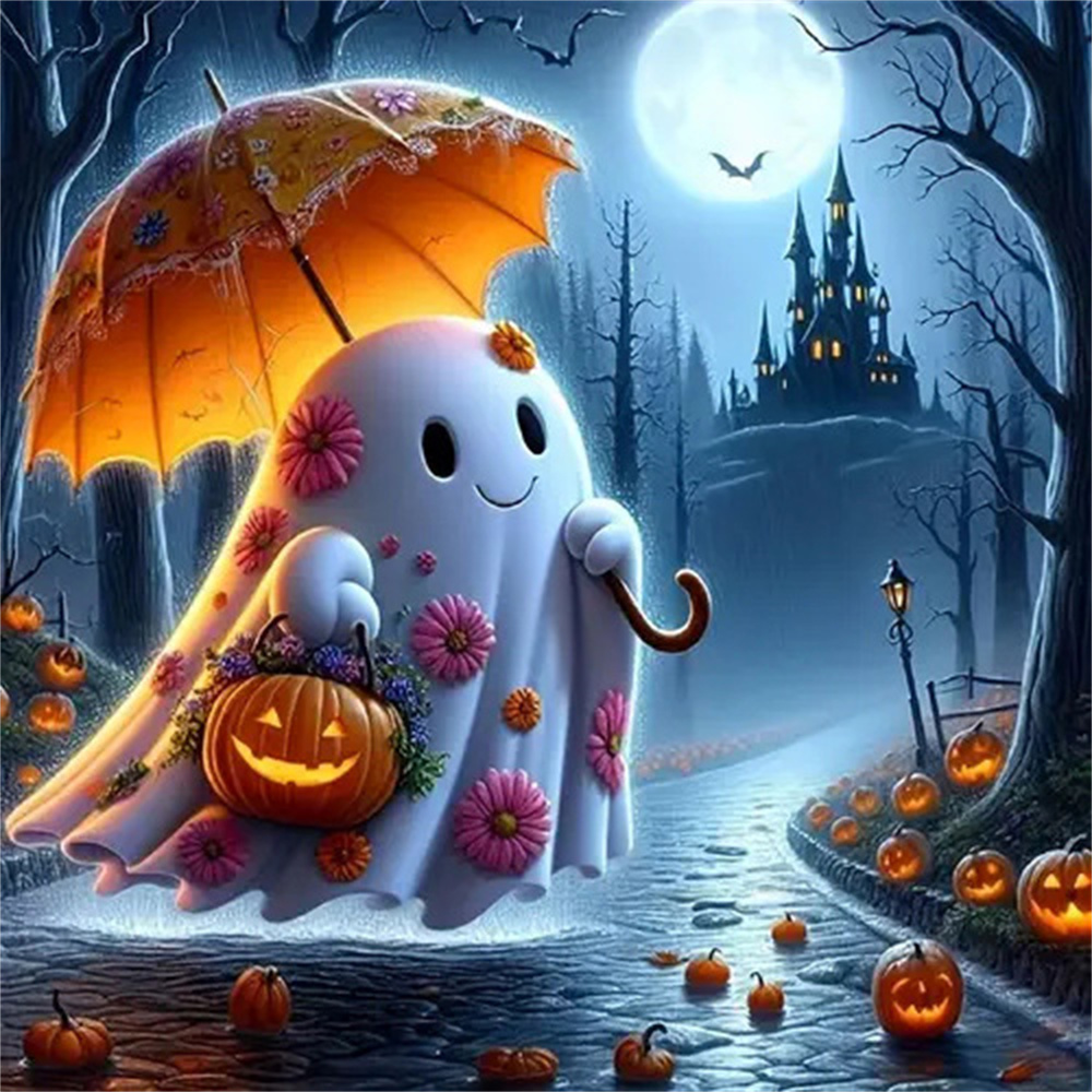 Night Ghost Diamond Painting F - đánh giá và giá Resin Art Canvas