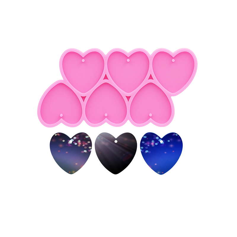 GJ-226 Shiny Heart Shape DIY E - đánh giá và giá Resin Art Heart