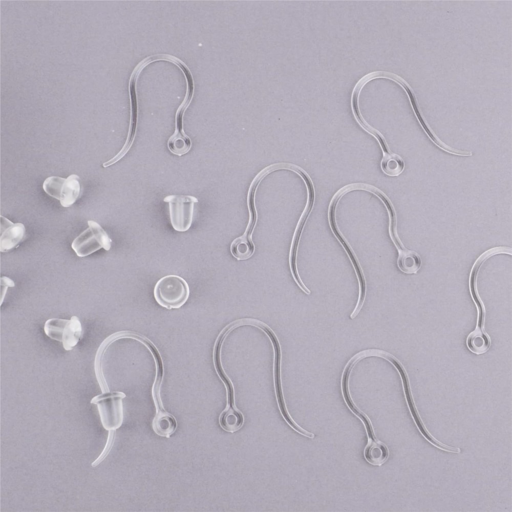 40pcs Clear Plastic Earring Ho - đánh giá và giá Resin Art Store