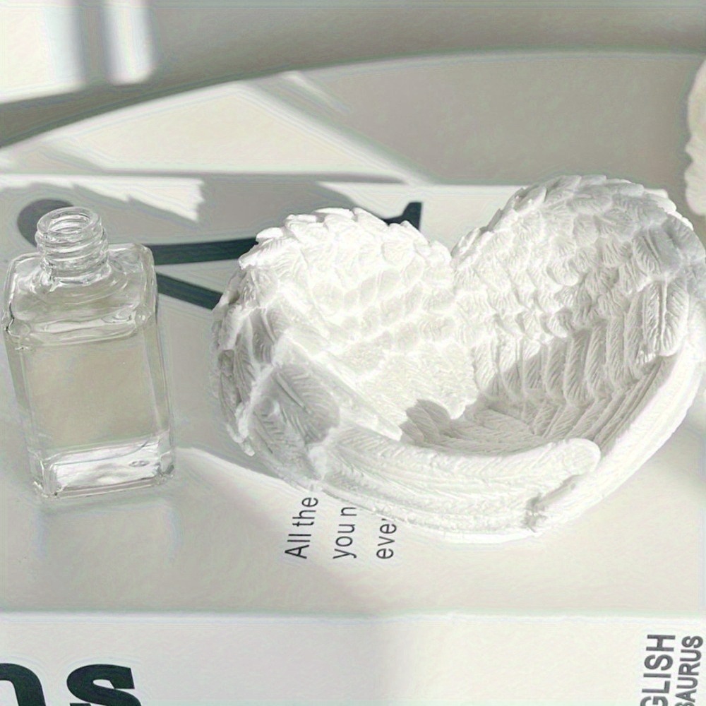 1pc Angel Wing Heart Silicone  - đánh giá và giá Resin Art Heart