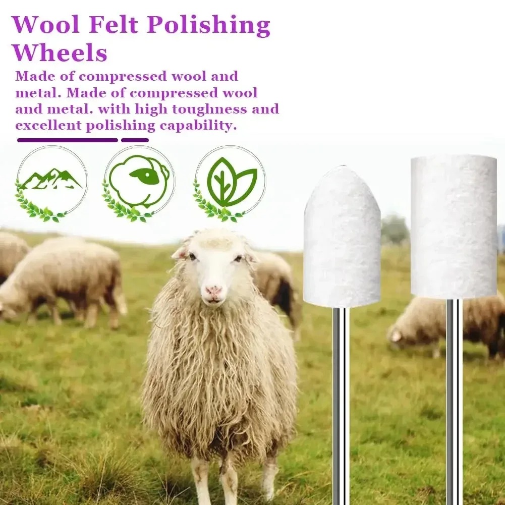 80PCS Wool Felt Buffing Wheel  - đánh giá và giá Resin Art Store