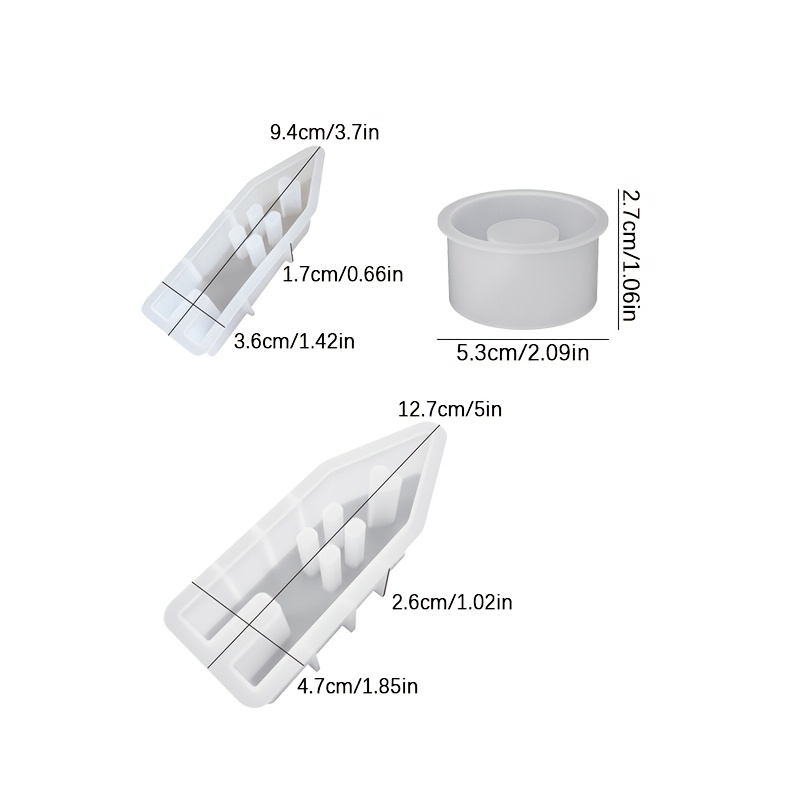 DNEJIU 3pcs Resin Silicone Mol - đánh giá và giá Resin Art Heart